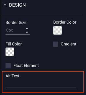 Ad Builder - Accessibility - ALT Text
